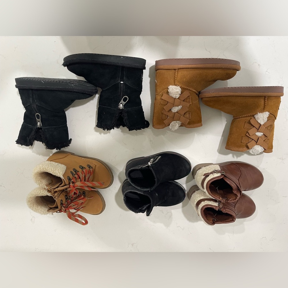 Koolaburra Kids Boots - Black, Tan, and Brown